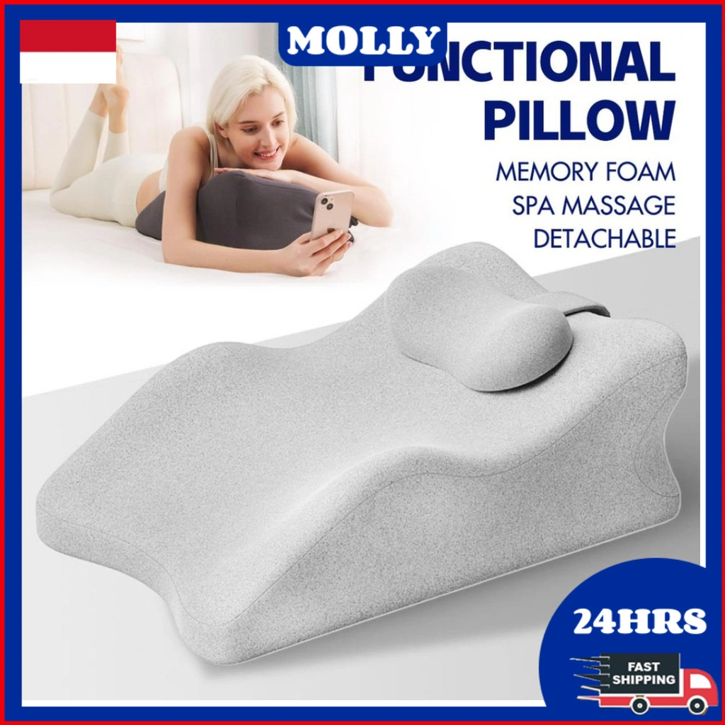 Bantal Tidur Multifungsi Sempurna Bantal Tidur Push-Up Bantal Tidur Sandaran Kepala Dapat Dilepas Bantal Tidur Bacaan Bermain Ponsel