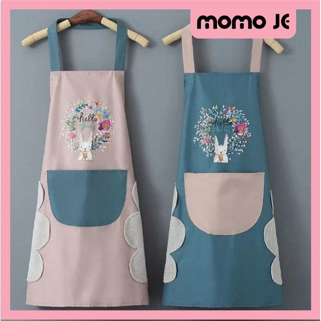 MOMO JE  H5296 Celemek Apron Masak Karakter Waterproof Anti Minyak