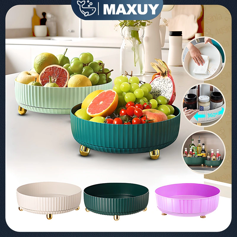 Rak Putar Serbaguna 360 Derajat/Rak Buah/Air Mineral C100 Rak Kosmetik/Bumbu