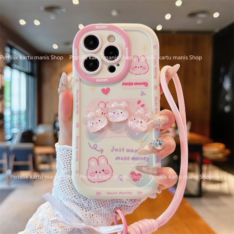 Boneka 3D Kartun Casesing HP Untuk OPPO A16 A18 A3S A60 A5S A5 2020 A12 A38 A1K A92 A9 2020 A78 Reno 5F A7 A58 A74 A79 5G A11K A54S A55 A54 A95 Reno 4F A58 A11 A33 2020 A16S A72 A55 A12S A12E A2 A76 Silikon Lembu Lucu Anti Jatuh Casing Cover RLPFK156