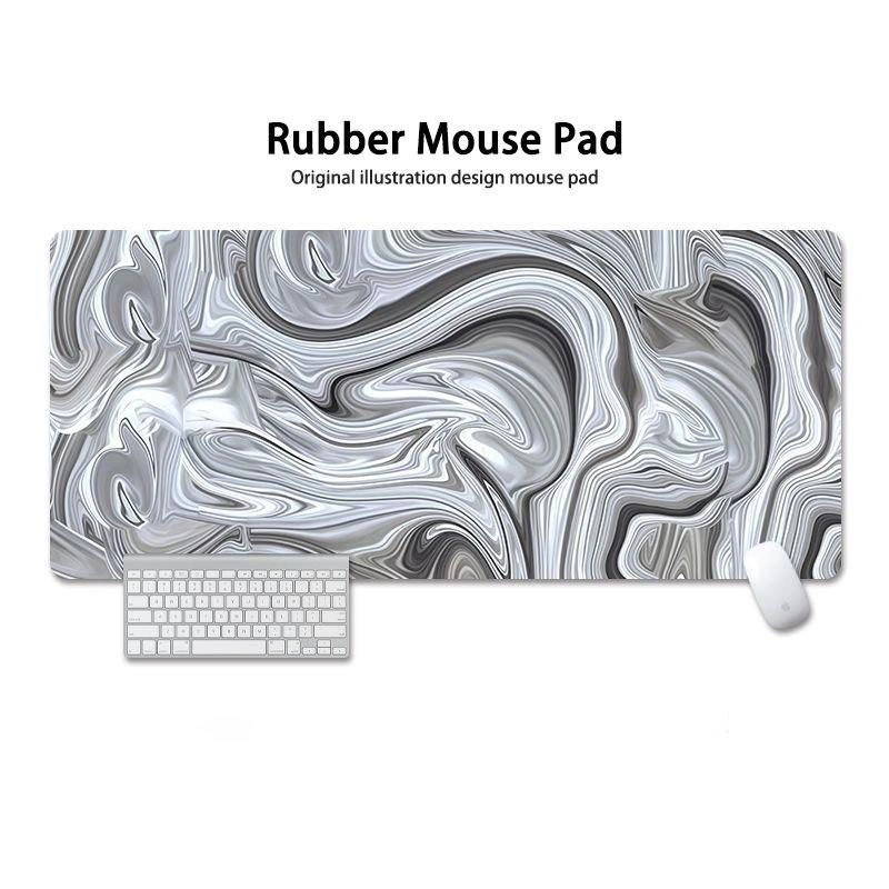 Minimalist Mouse pad Slip-Resistant DeskMat Custom Besar Lebar Gaming Mousepad Karet Anime Cartoon Aesthetic 80x30cm 26x21cm COD