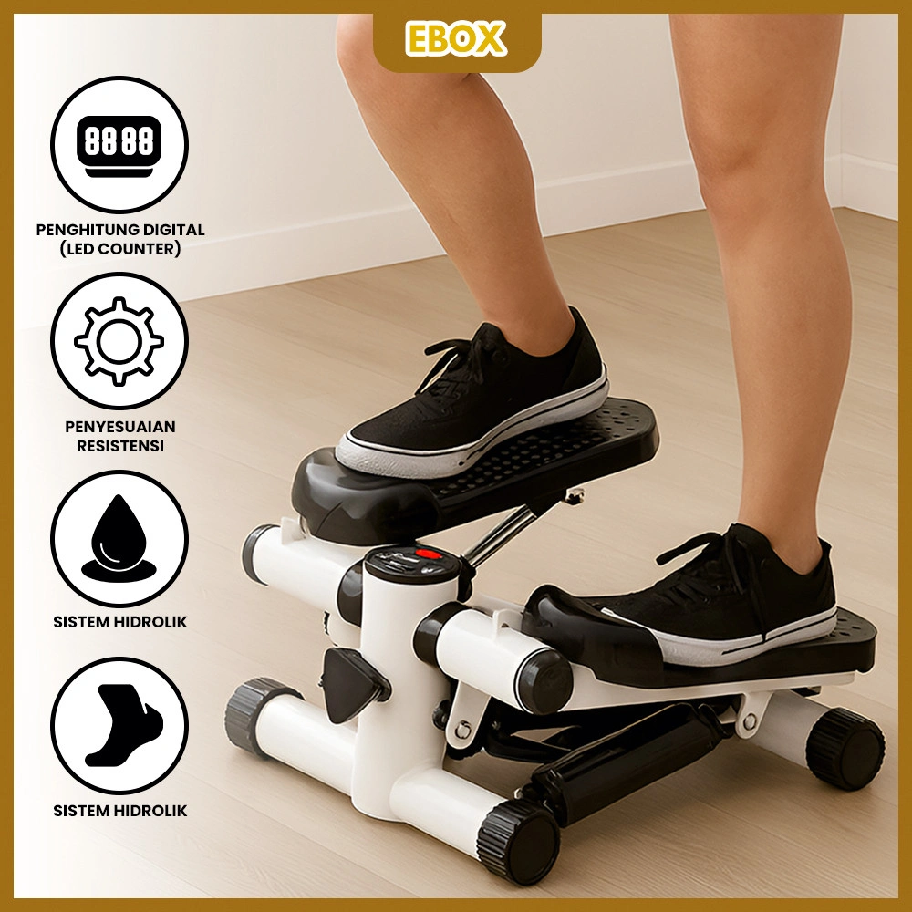 Alat Olahraga Mini Stepper Alat Fitness Bakar Kalori Atas Bawah