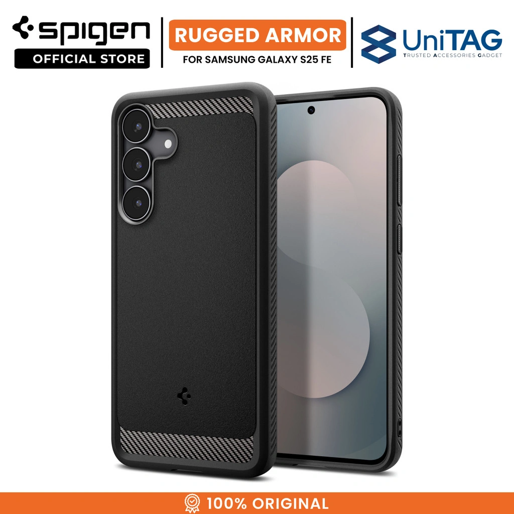 SPIGEN Case for Samsung Galaxy S25 FE Rugged Armor Matte Softcase Anti Shock Crack Casing