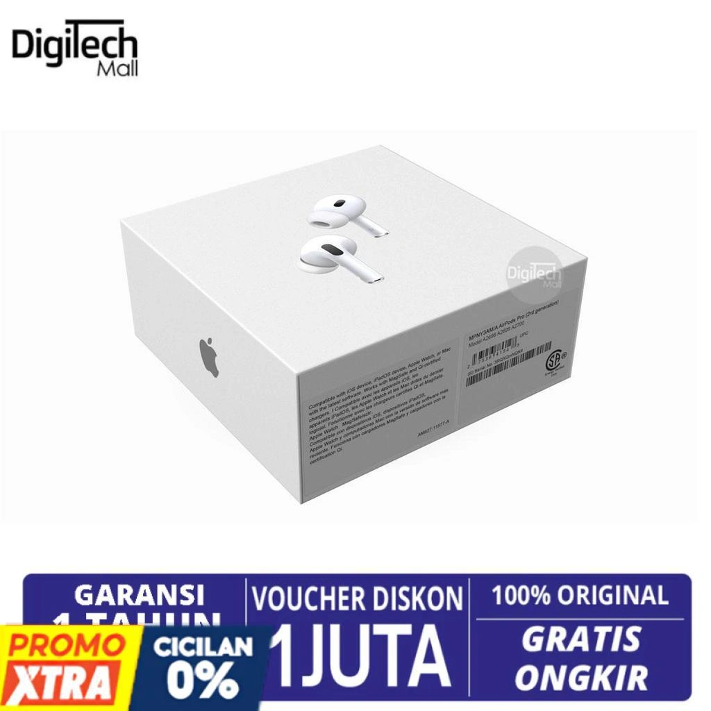 Apple Airpods Pro 3 2025 Garansi Resmi The Ultimate Experience - Active Noice Cancelling - Live translation - Heart Monitor - [ Digitech Mall ]