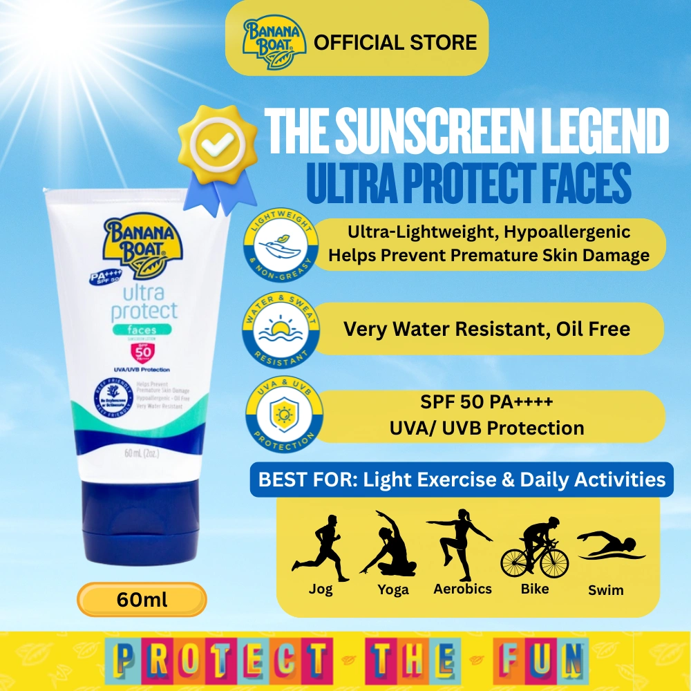 Banana Boat Sunblock Ultra Protect Faces Lotion SPF 50 60 mL