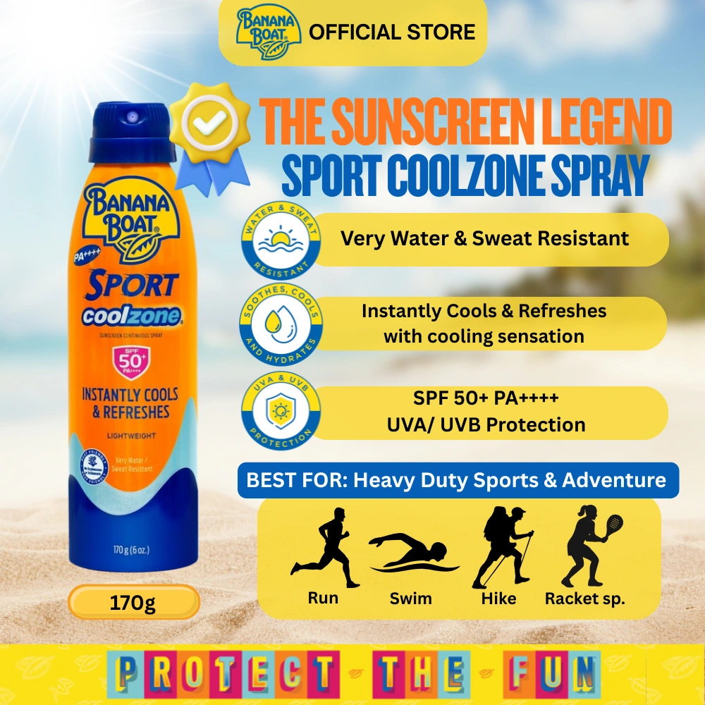 Banana Boat Sunblock Ultramist Sport Coolzone Spray SPF 50+ 170 g