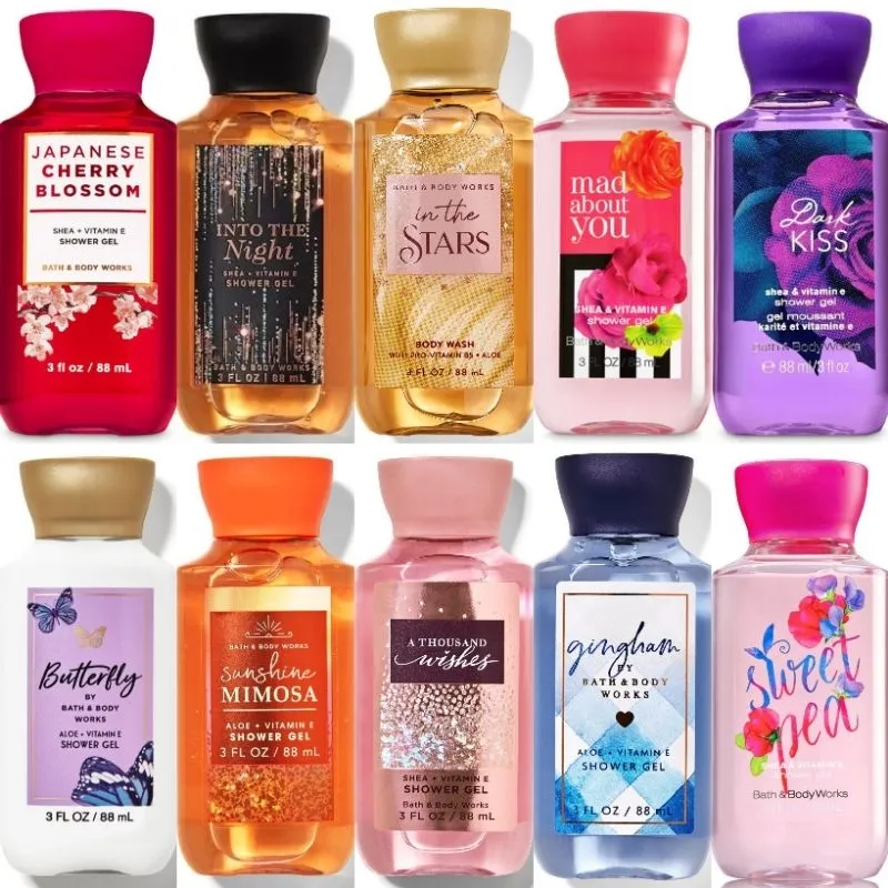 BBW Bath and Bodyworks TRAVEL SHOWER GEL 88 ml collection
