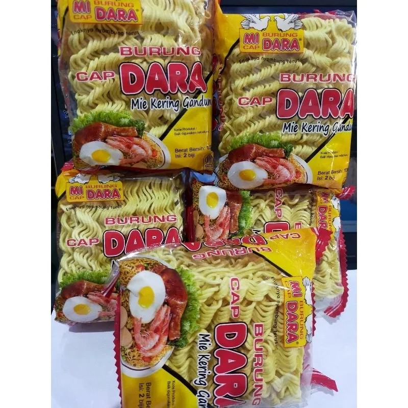 mie kering burung dara 131g (isi 5pc)