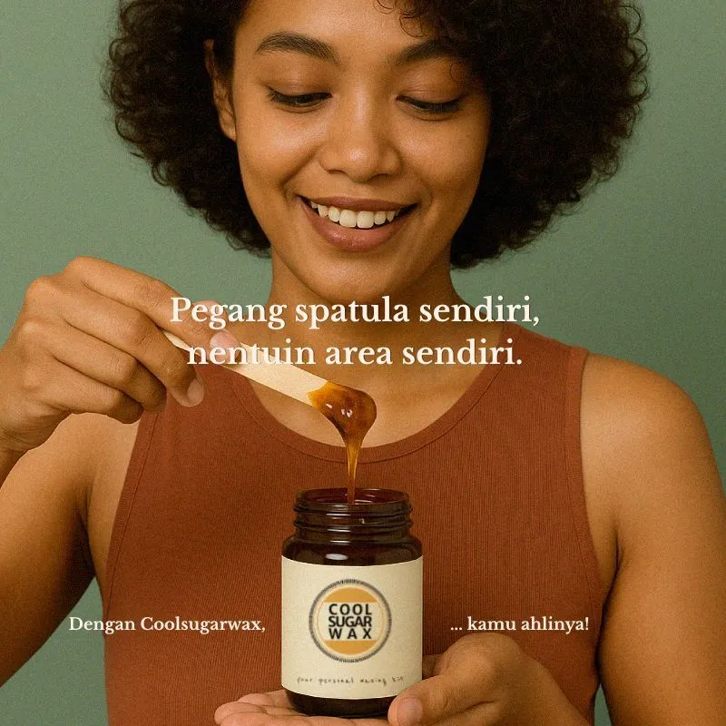Coolsugar Wax JAR ONLY [Tanpa Dus, Paper, dan Stick] Sugar Wax Tanpa Pewarna, Parfum, dan Skincare