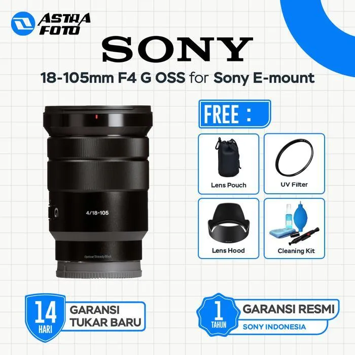 SONY LENS SEL 18-105mm F/4 G OSS LENSA MIRORLESS GARANSI RESMI