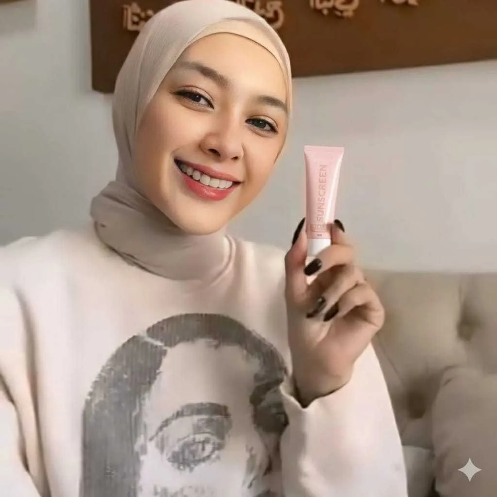 Batrisyia Sunscreen Cream SPF 50 PA+++ 12g | Peach & Yellow