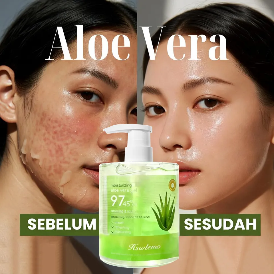 Aloe Vera nature aloe vera Gel Lidah Buaya Aloe Vera Gel Lidah Buaya Peeling Gel Masker Pelembab Wajah Aloe Vera Soothing & Moisturizer
