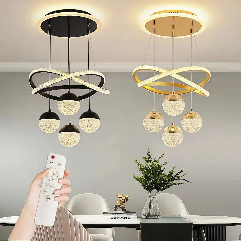 Lampu Gantung Minimalis Kristal Lampu Hias Gantung Ruang Tamu Lampu Gantung Ruang Makan Dekoratif mewah