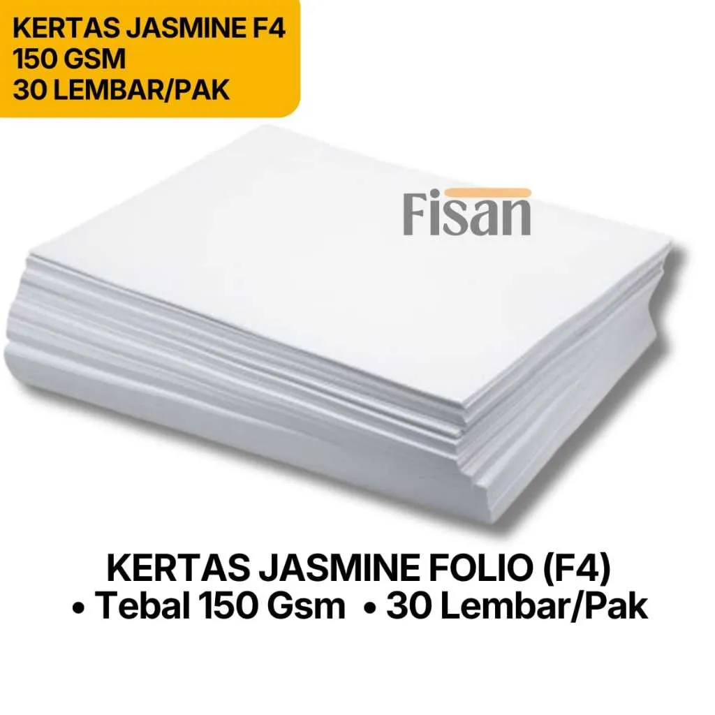 Kertas Jasmine F4 150gsm – 30 Lembar | Kertas Undangan Tebal Premium untuk Cetak & Craft