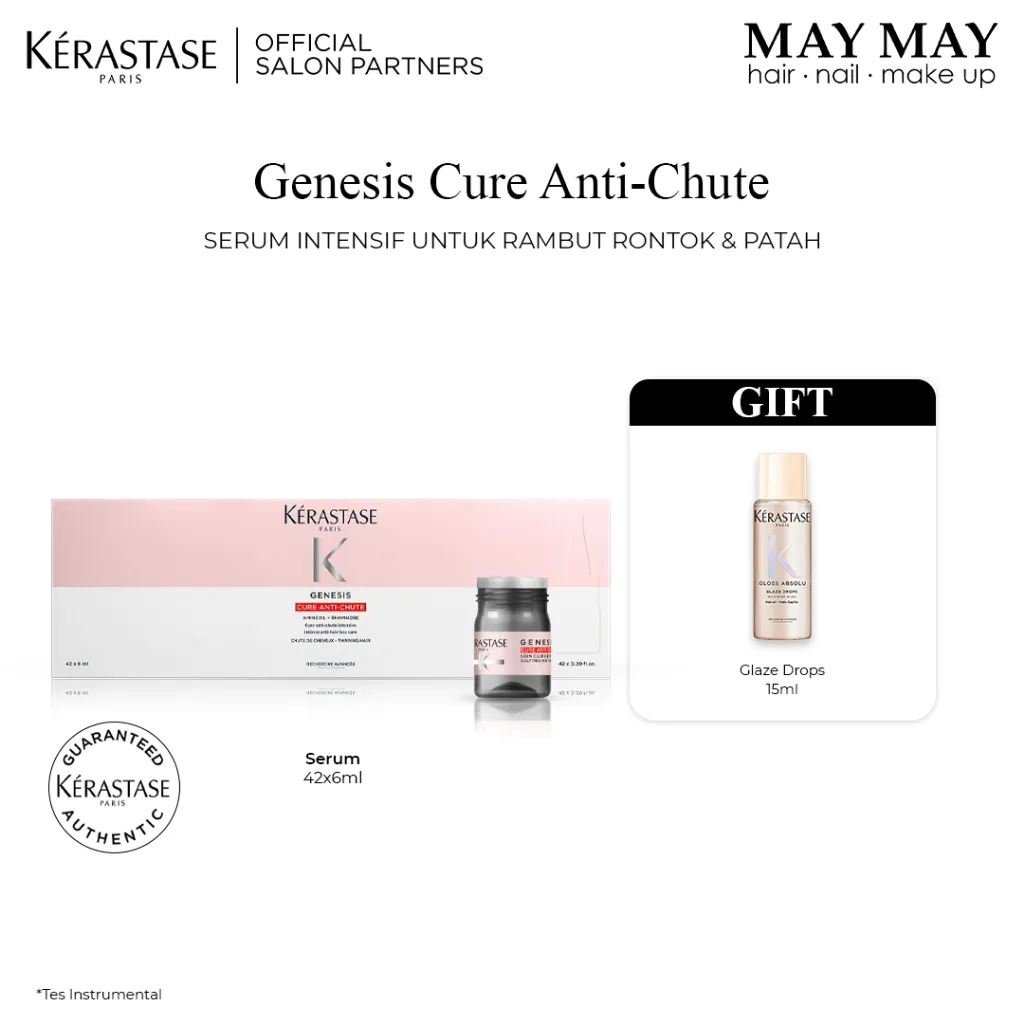 [NEW LAUNCH] Kerastase Genesis Cure Anti-Chute 42x6ml Intensive Anti Hair Fall Serum - Serum Intensif untuk Rambut Rontok & Patah