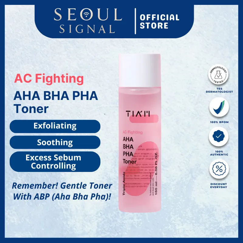 TIAM AC Fighting AHA BHA PHA Toner 180ml | TIAM AC Fighting Spot Rx Cream 30g