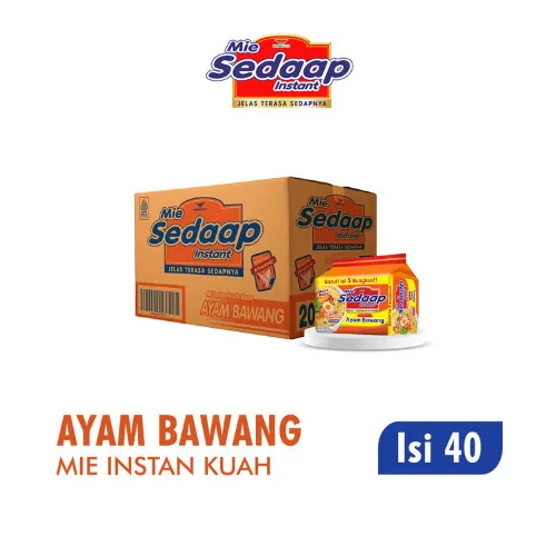 Sedaap Mie Instan Ayam Bawang Isi 5 Bag 71 gr x8