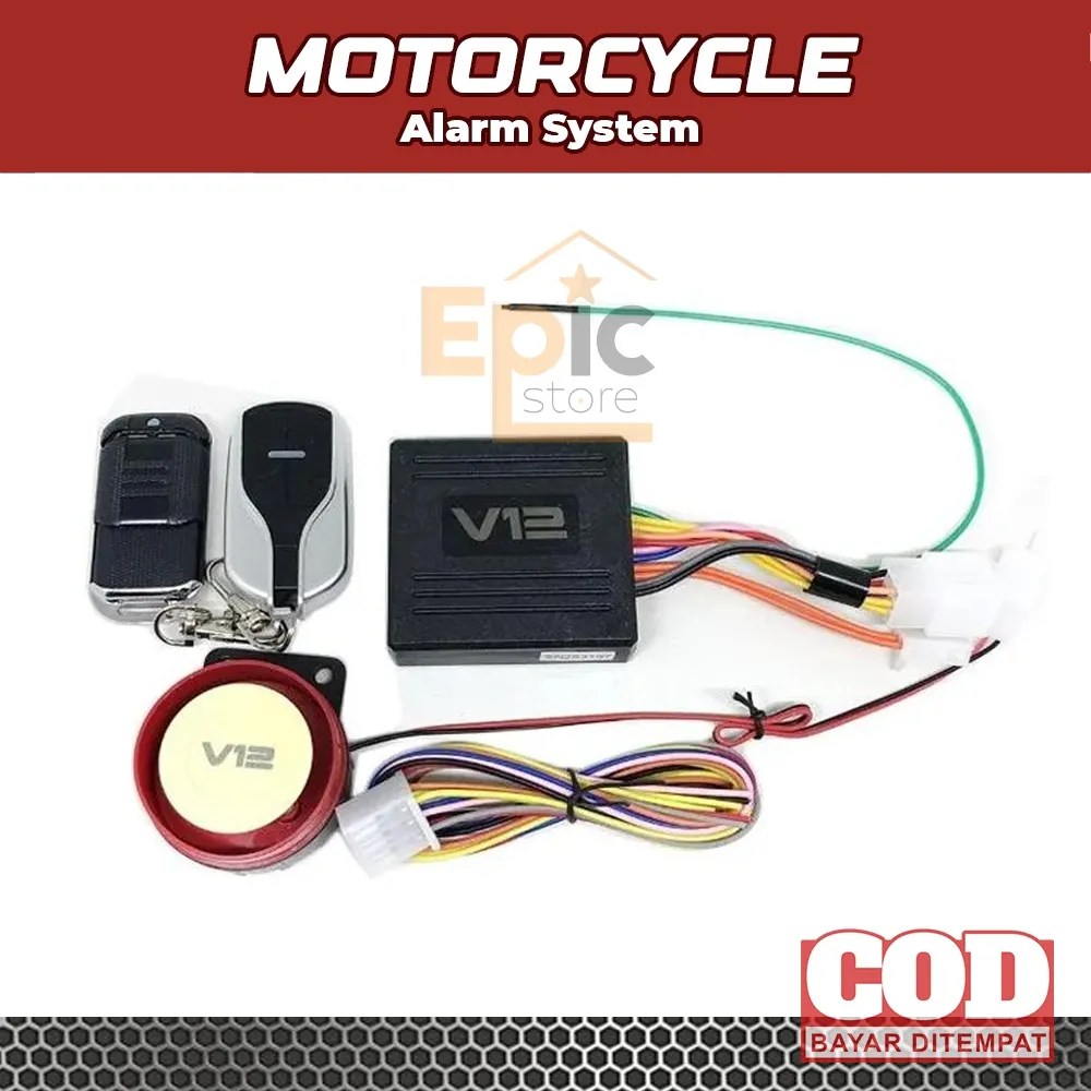 Alarm Motor System Remote Stater Jarak Jauh Universal Yamaha Honda Suzuki New