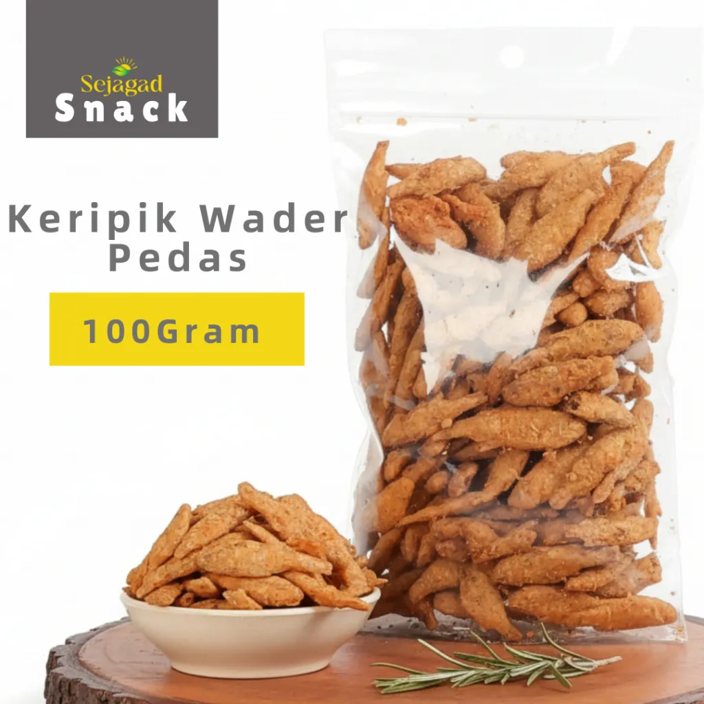 TheSehat Keripik Wader Crispy Pedas Gurih Wader Cemilan Asin Gurih Pedas Wader Goreng Pedas 100gr
