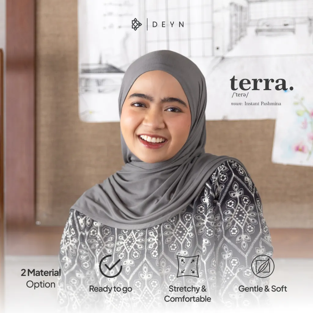 Deyn Scarf - Terra Pashmina Instan 2.0 - Hijab Instant Pashmina