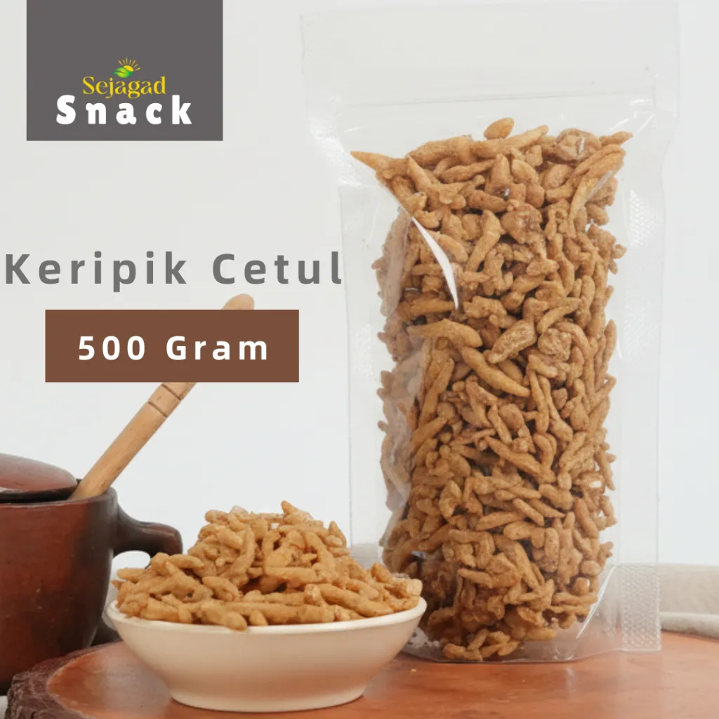 Sejagad Cemilan Gurih Cetul Crispy 500gr Keripik Ikan Baby Fish Crispy 500gr