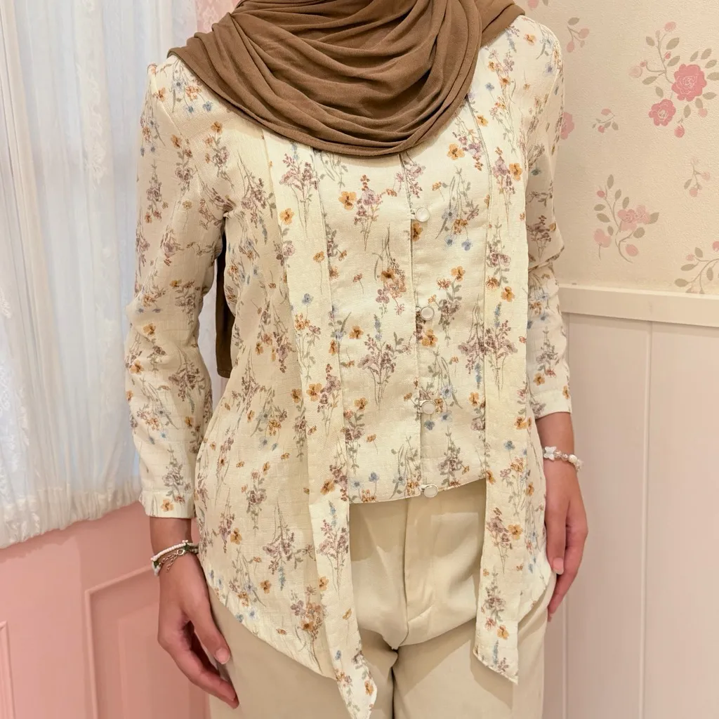 [Size XS-6XL] Kebaya Casual Kutubaru Modern Lengan Panjang - Jelita Series | Menona Looks