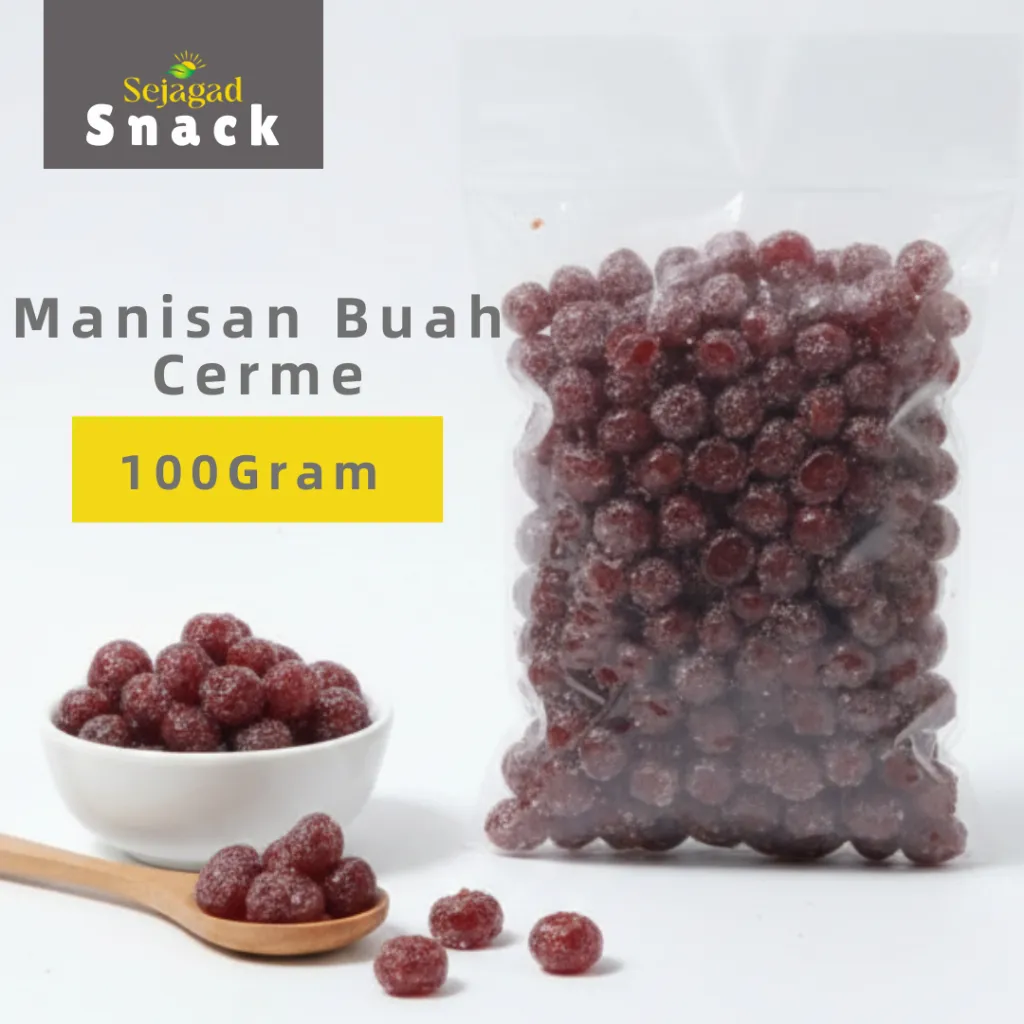 Sejagad Manisan Buah Cerme Kering Asli Manisan Buah Buahan Asli Cermai 100gr