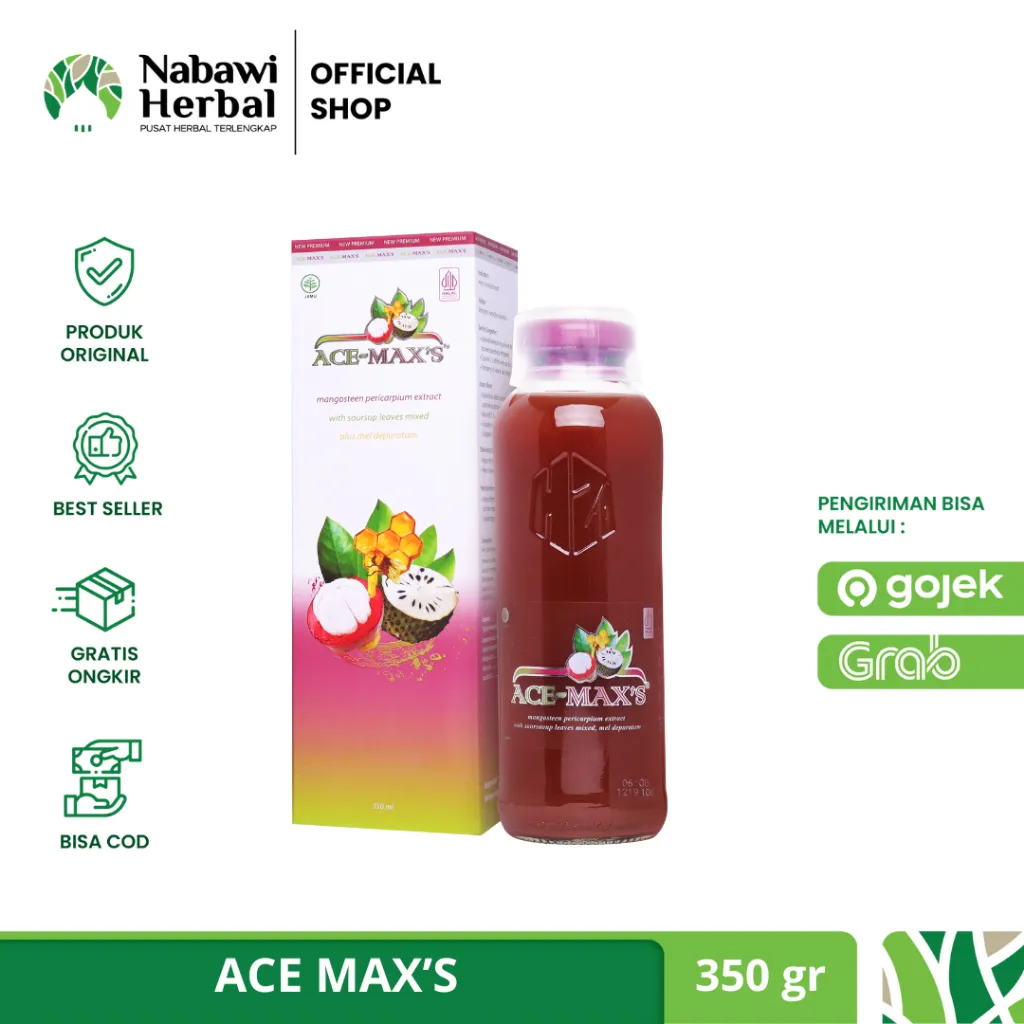 ACE MAX'S - Jus Ekstrak Kulit Manggis Daun Sirsak 350gr