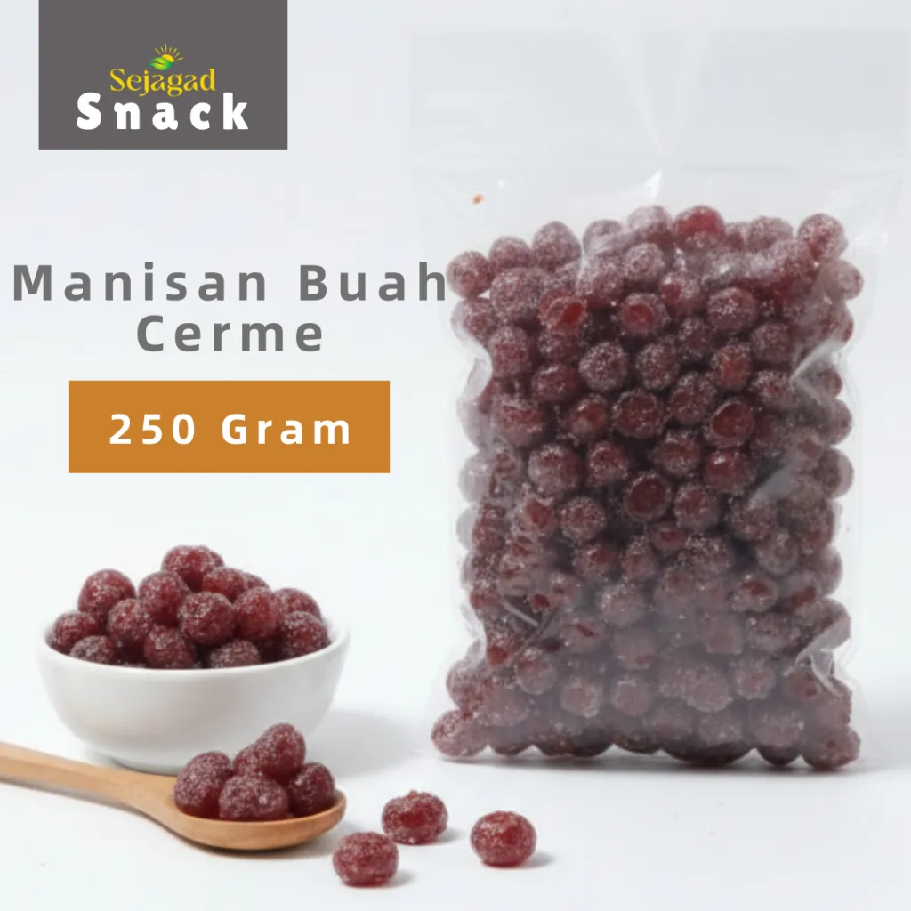 Sejagad Manisan Buah Cerme Asli Manisan Kering Cermai Manis 250gr