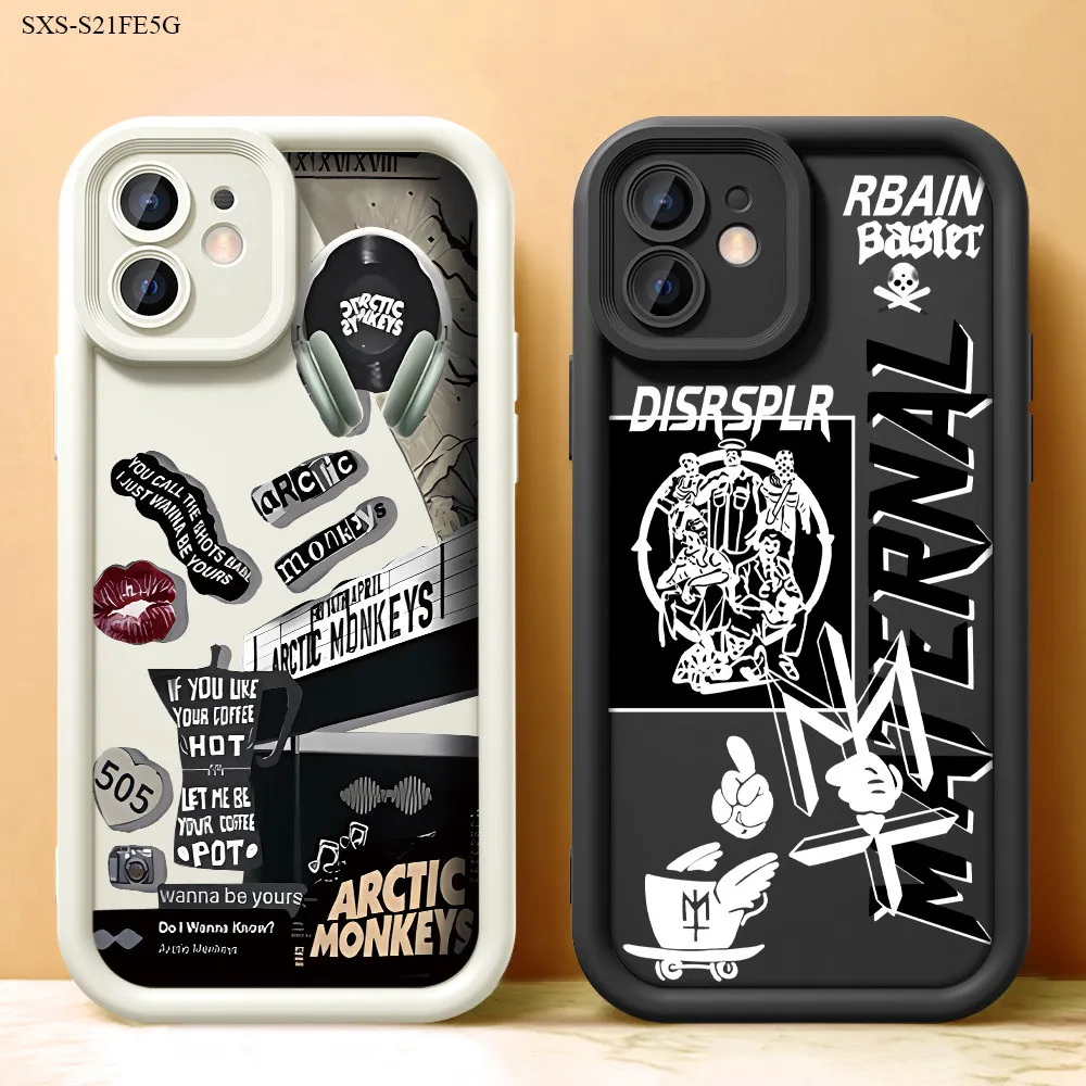 Softcase Mode Logo Casing For Compitable With Samsung Galaxy A26 A17 A56 A36 A07 A06 A05 A05S A04 A04E A03 A03S A02 A10 A24 A31 A72 A7 J2 J4 J6 J7 M30S M21 S24 M15 S21 S20 FE Core Grand Prime Plus 2018 4G 5G Case Cartoon Kesing Protect Lens TY S2-0037