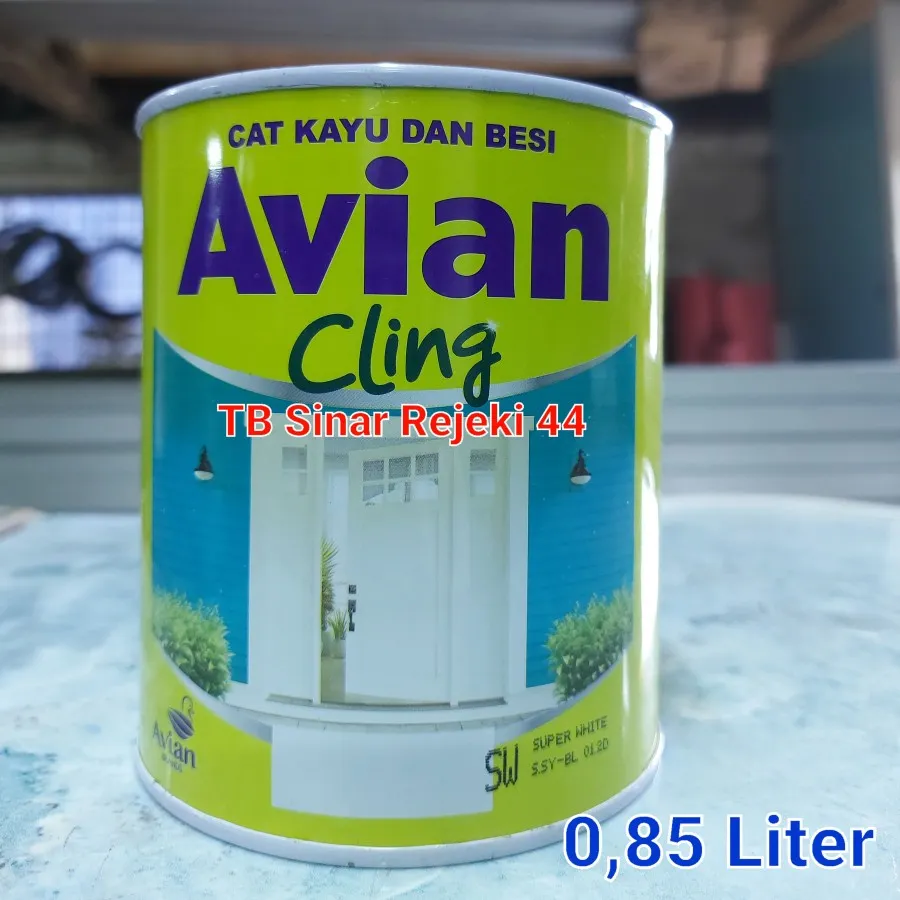 AVIAN CLING Synthetic SOLVENT BASED 0.85 Liter 1 KG Cat Minyak Kayu Besi Tembok Interior Exterior