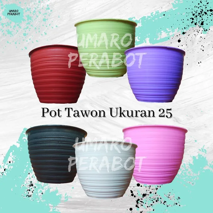 Pot Tawon Ukuran 25 / Pot Tanaman / Pot Bunga / Pot Plastik / Umaro Perabot