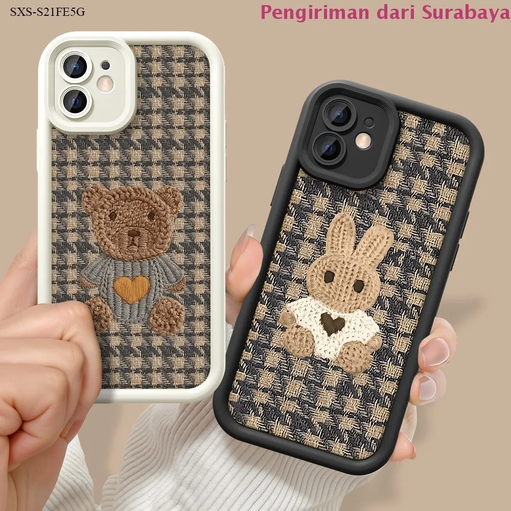 Casing Hp Untuk Compitable With Samsung Galaxy A56 A36 A07 A06 A05 A05S A04 A04E A03 A03S A02 A10 A24 A31 A72 A7 J2 J4 J6 J7 M30S M21 S24 M15 S21 S20 FE Core Grand Prime Plus 2018 4G 5G Case Cartoon  Kesing Protect Lens TY S2-0030