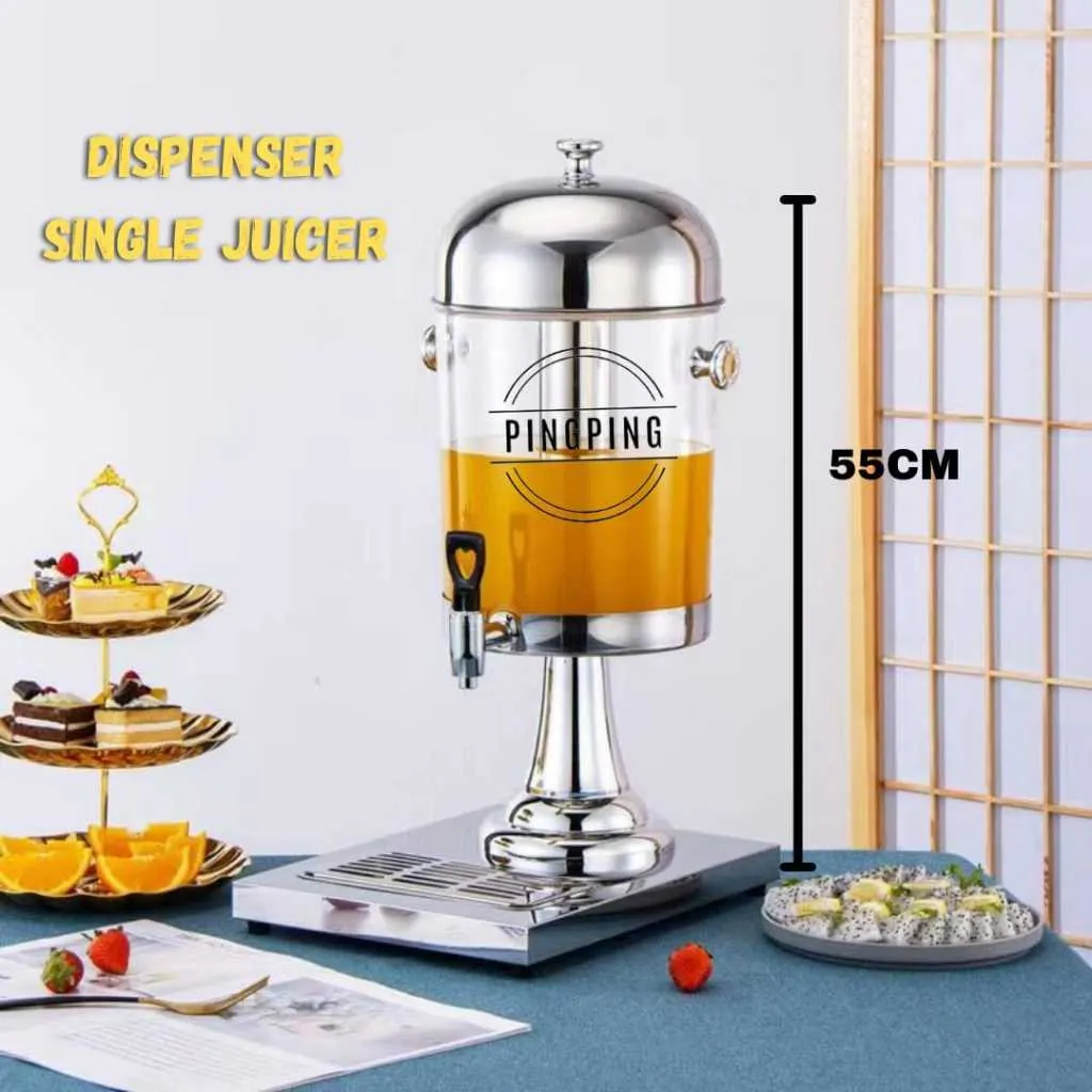 【COD / Bayar Ditempat】 PROMO Dispenser Single Juicer / Dispenser Coffee Stainless Steel/Dispenser jus / water tank 8 liter wadah saji minuman prasmanan dan hotel