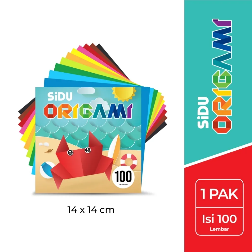 [Pelangi Stationery] SIDU Kertas Origami Warna Warni Mudah Dilipat Berbagai Ukuran