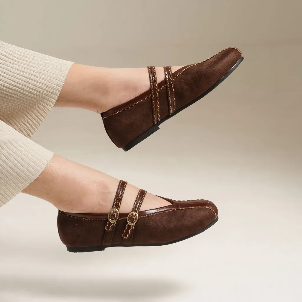 Dianable - Kyra Brown Flatshoes Sepatu Wanita