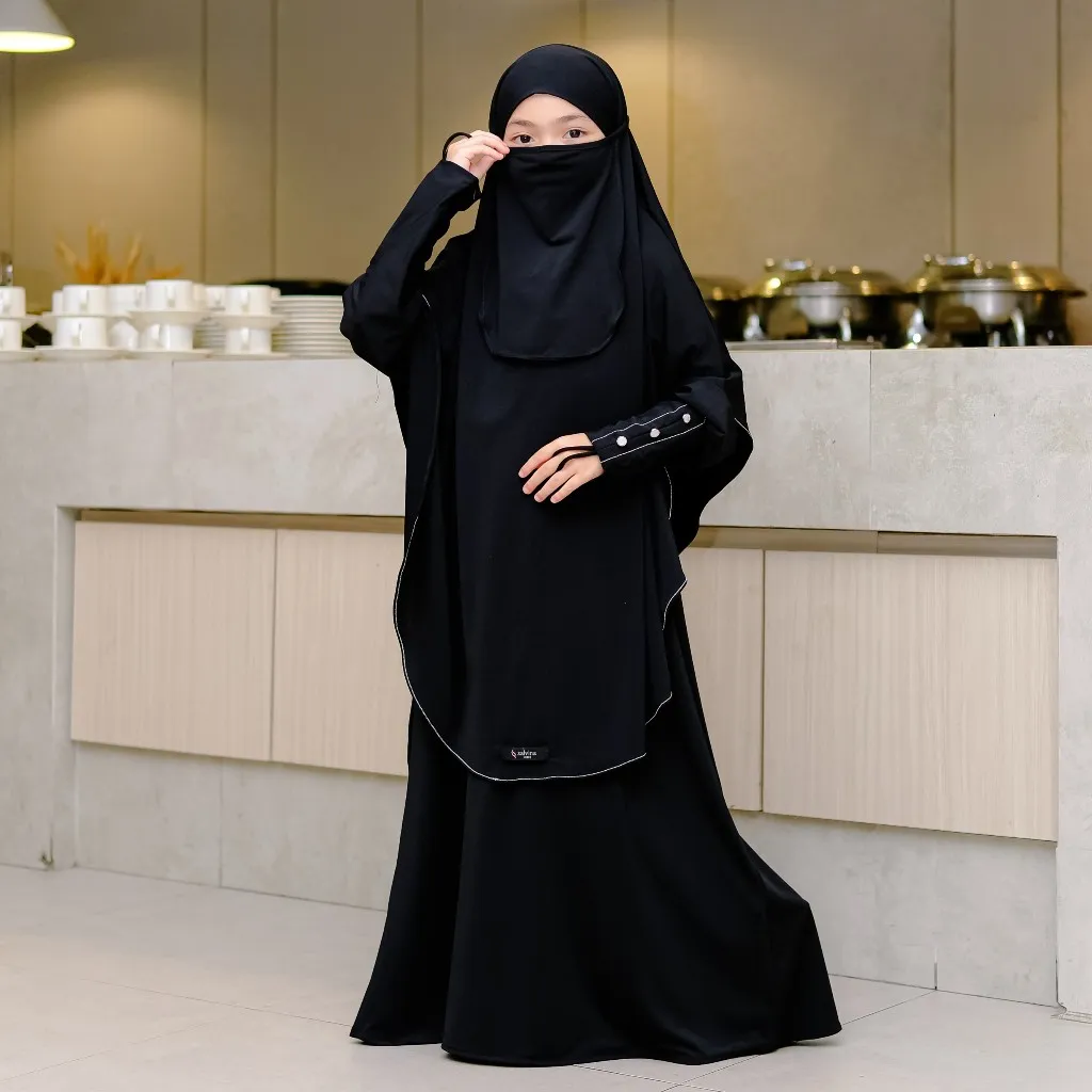 Salvina Kids - Gamis  Anak Perempuan Usia 1 Sampai 12 Tahun Aisyah Set