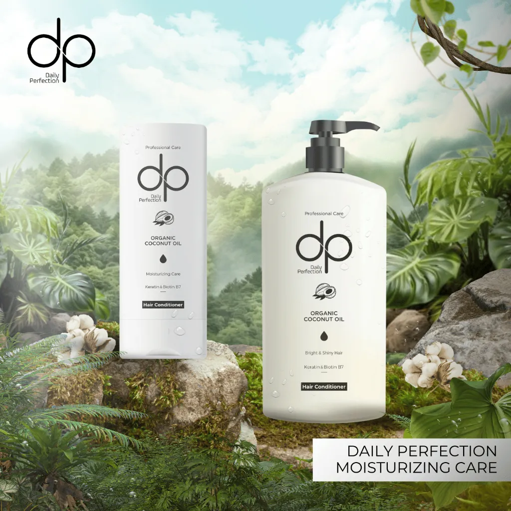 [ Hair Conditioner ] DP Daily Perfection Moisturizing Care - Kondisioner Keratin Konditioner Biotin Rambut Lebih Sehat Anti Rontok Ketombe Halal Hijab