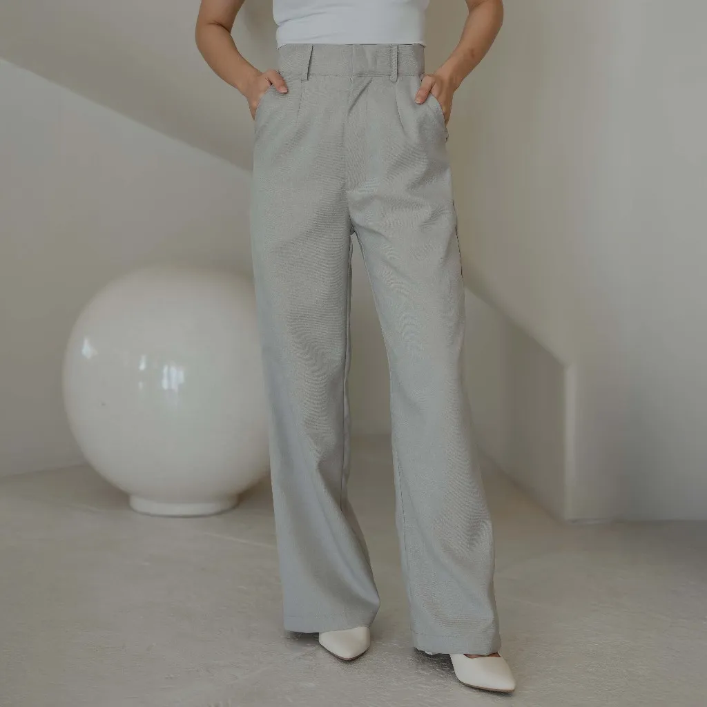 Beatrice Clothing Madson Pants - Celana Panjang Kulot Wanita Basic