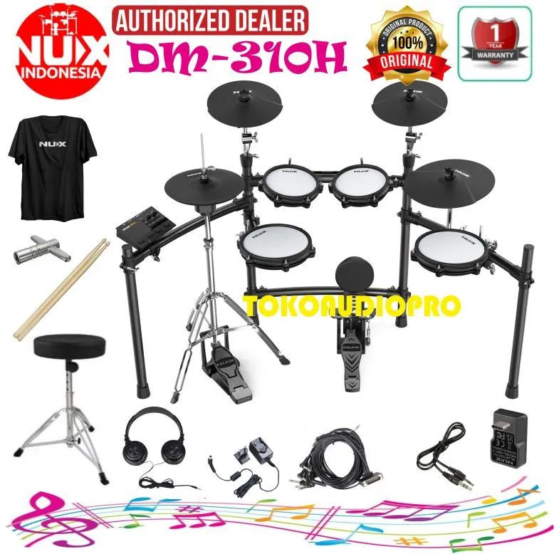 Drum Nux DM310H Digital Elektrik Drum Nux DM-310H Drum Elektrik  Nux DM-310