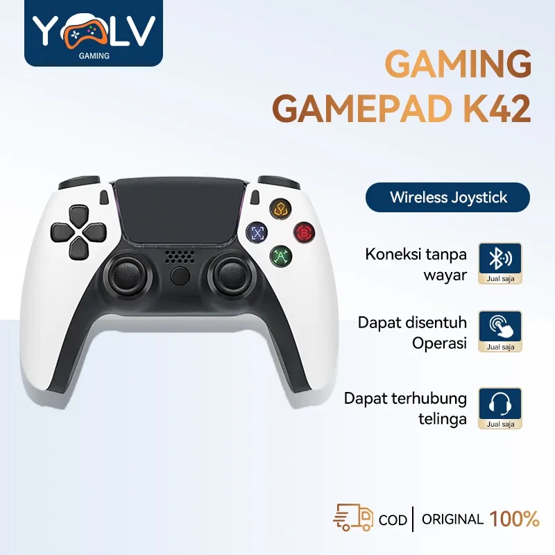 YLV Gamepad K42 Bluetooth Gaming Joystick Wireless PC Controller for Switch PS4 PS3 Android IOS
