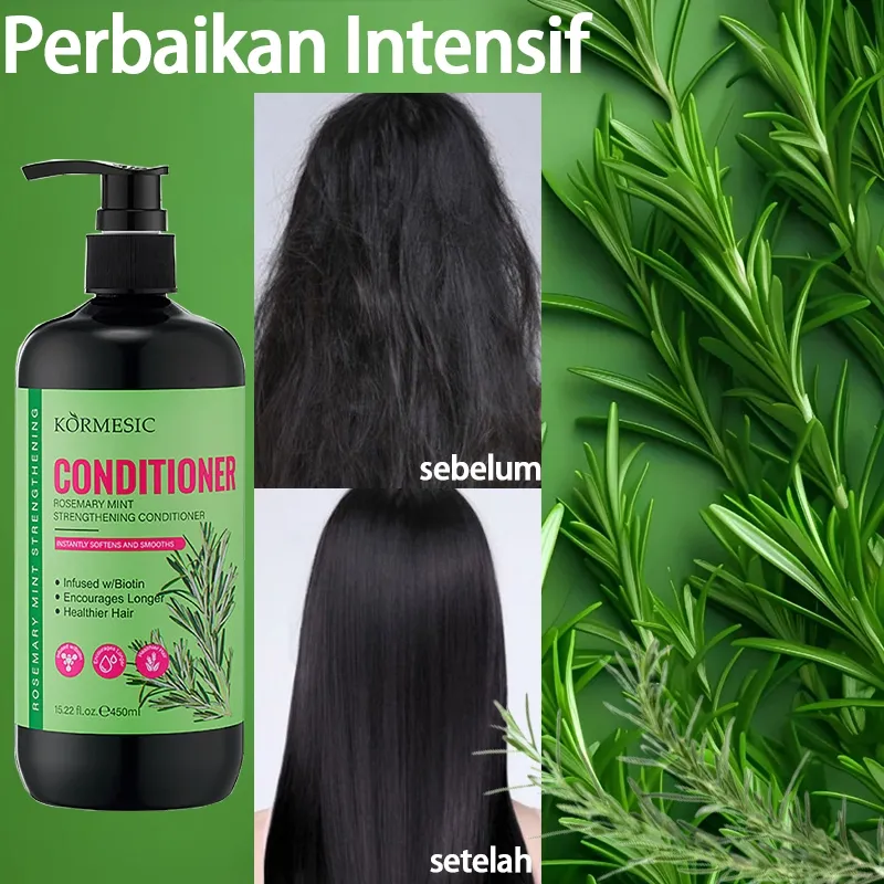 Conditioner Rosemary 450ml Conditioner yang Menjaga dan Melembutkan Rambut, Anti Kusut