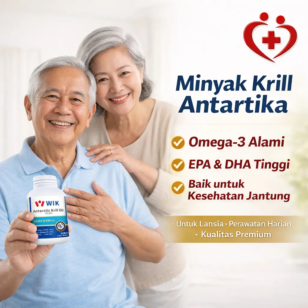 High Potency Omega-3/Antarctic Krill Oil 1500mg / Minyak Krill Antartika  (60 Kapsul) /Astaxanthin / Minyak Krill / Suplemen Jantung / Kesehatan Sendi / Omega-3 DHA EPA / Minyak Ikan / Kapsul Kesehatan / Nutrisi Otak/Untuk Peningkatan Kardiovaskular