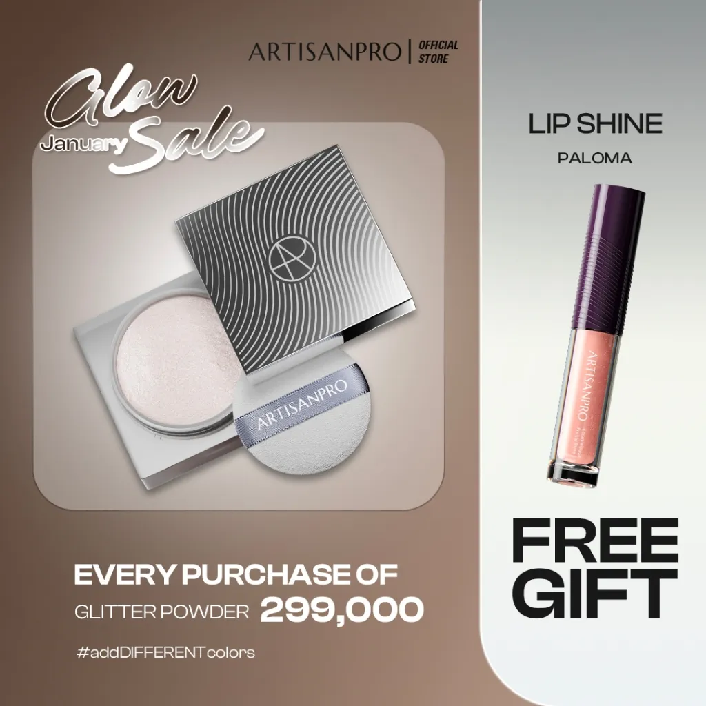 ARTISANPRO ECLAT LIBRE Pro Glow Loose Powder 8 g | Bedak Berlian | Bedak Glitter | Bedak Tabur