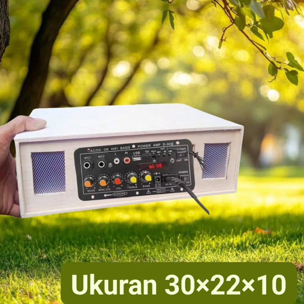 Bok power Amplifier triplek +lubang kipas 6×6 tinggal pakei pengiriman cepat