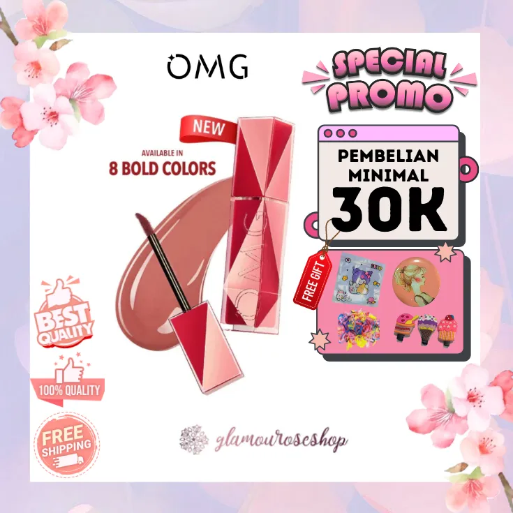 NEW! OMG OH MY GLAM Colorlast Lip Vinyl 2.5 g - Longlasting Stain & Transferproof Lip