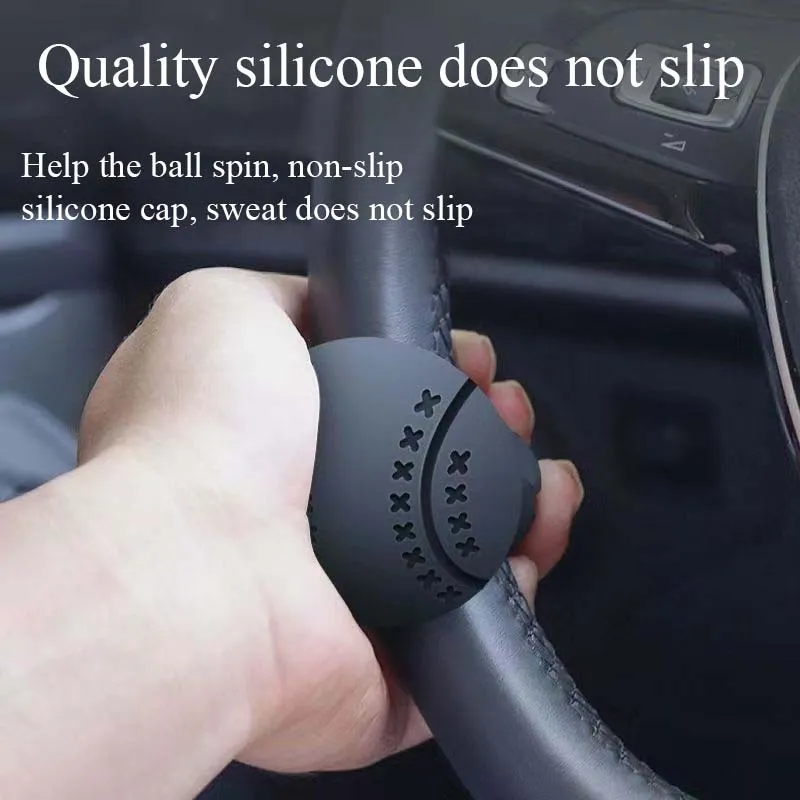 IOORUD Power Handle Steer Premium Knob Stir Mobil Knob Setir Pemutar Mobil Akselerasi Steering Wheel Power Ball Control Universal Handle Knop Stir Ster Steer Kemudi Woopower Bahan ABS Silicon