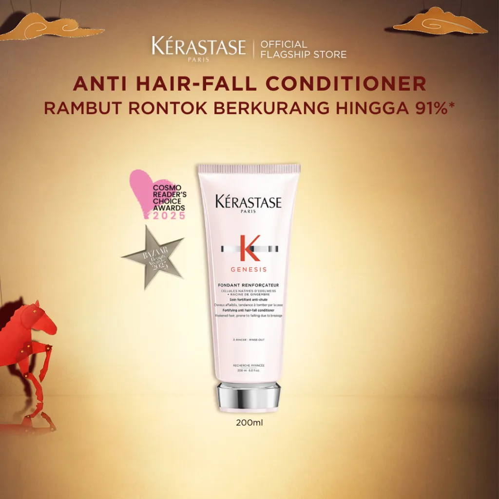 Kerastase Fondant Genesis 200ml Anti Hair Fall Conditioner - Kondisioner untuk Rambut Rapuh & Mudah Patah