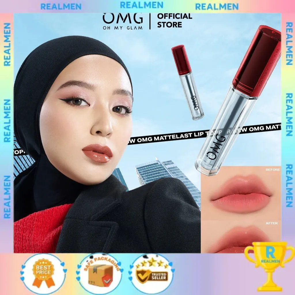 OMG OH MY GLAM Gloss Lip Finish 2.7g - Lip Gloss - Transform Your Lip Cream From MATTE to GLOSS BPOM