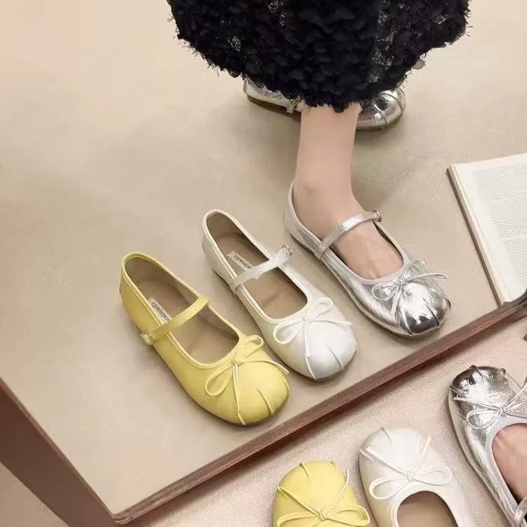 CF 6081 Sandal Wanita Ballet Flats Ballerina Ribbon Adjustable Strap Flatshoes Fashion 1,5cm With Box BISA COD